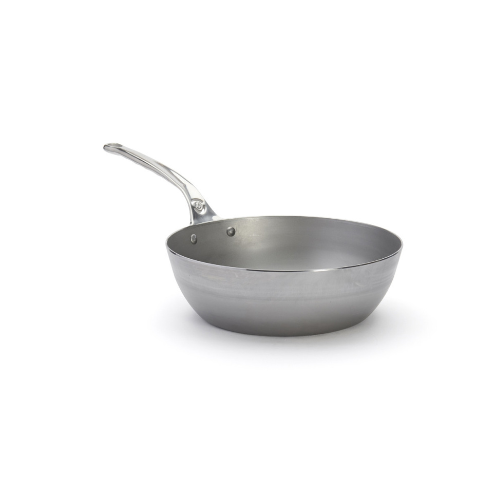 Sauteuse i karbonstål med håndtak i rustfritt stål, 28 cm, Mineral B Pro - de Buyer Sauteuse i karbonstål med håndtak i rustfritt stål, 28 cm, Mineral B Pro - de Buyer