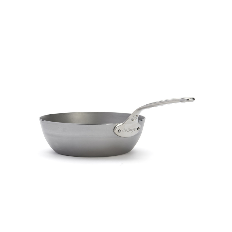 Sauteuse i karbonstål med håndtak i rustfritt stål, 28 cm, Mineral B Pro - de Buyer Sauteuse i karbonstål med håndtak i rustfritt stål, 28 cm, Mineral B Pro - de Buyer