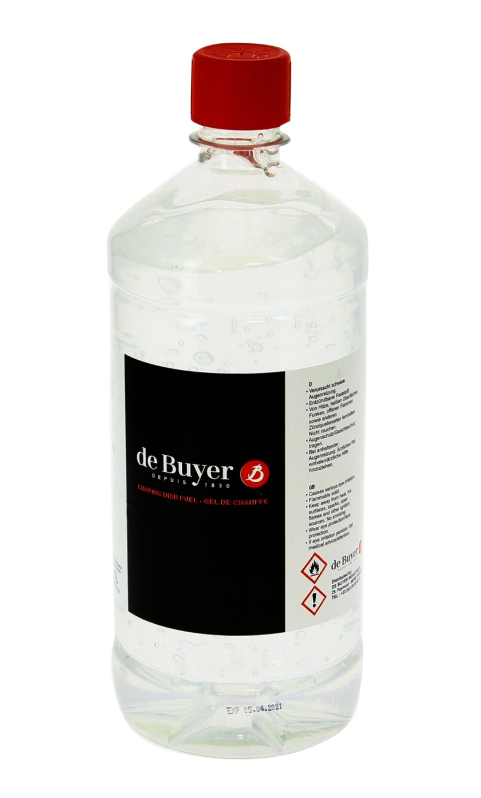 Brennergel, alkoholgel, 1 L - de Buyer i gruppen Borddekking / Annet til Borddekking og Servering hos The Kitchen Lab (1602-32814)