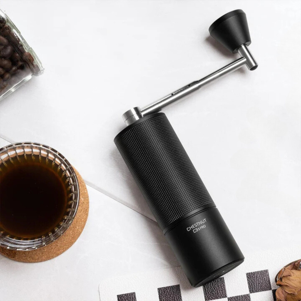 Manuell kaffekvern C3 PRO S2C Svart sammenleggbart håndtak - Timemore Manuell kaffekvern C3 PRO S2C Svart sammenleggbart håndtak - Timemore