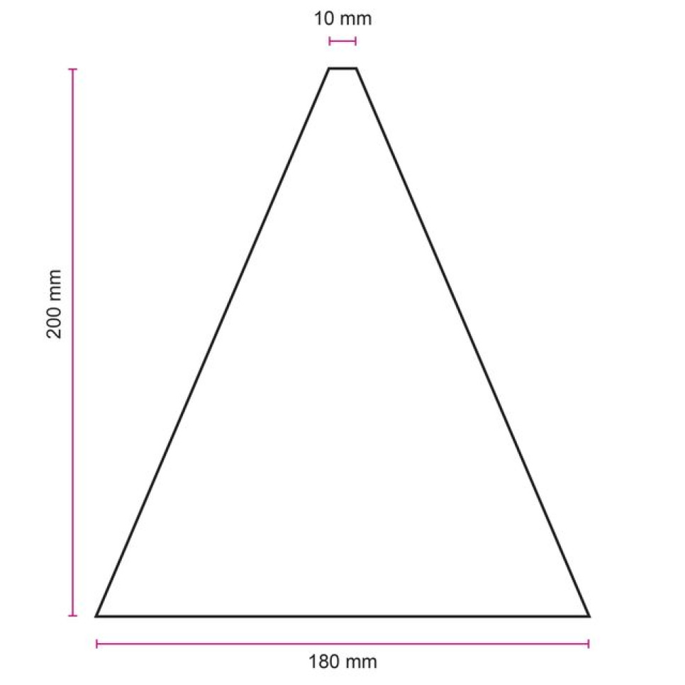 Croissantkutter, enkel 180x200 - Martellato Croissantkutter, enkel 180x200 - Martellato