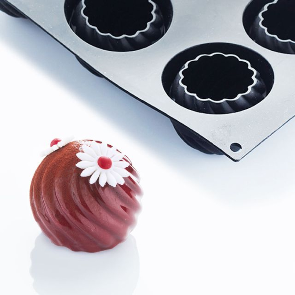Silikonform, svart, Twist, 30SIL506 - Martellato i gruppen Baking / Bakeformer / Silikonformer hos The Kitchen Lab (1710-26907)