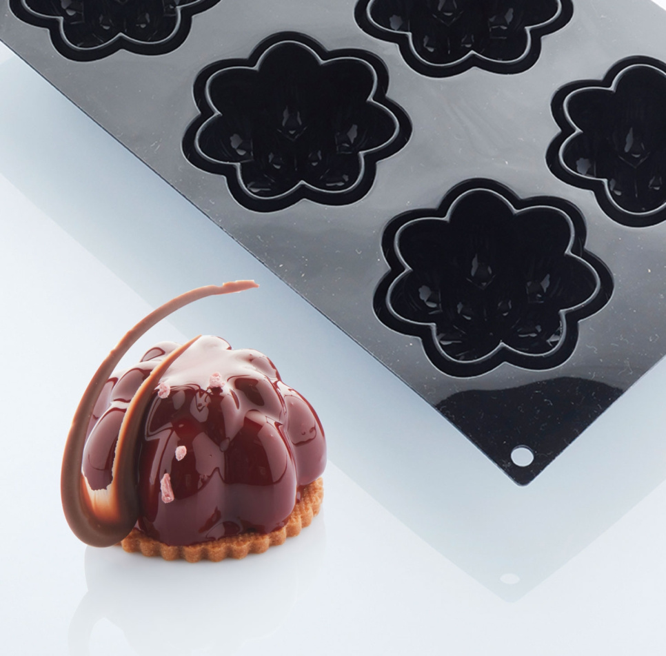 Silikonform, svart, Dahlia, 30SIL518 - Martellato Silikonform, svart, Dahlia, 30SIL518 - Martellato