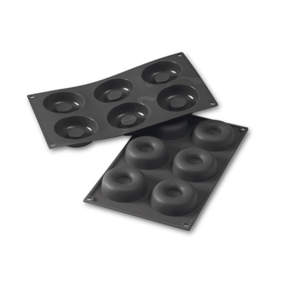 Silikonform SF012, Savarin, 6 stk 72 x 23 mm - Martellato i gruppen Baking / Bakeformer / Silikonformer hos The Kitchen Lab (1710-32735)