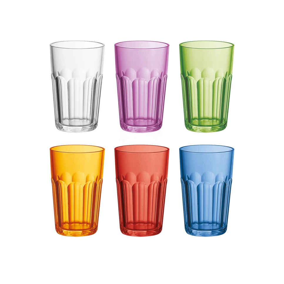 Drikkeglass i plast, 42 cl, Happy Hour, 6-pakning - Guzzini i gruppen Borddekking / Glass / Drikkeglass hos The Kitchen Lab (1791-34108)