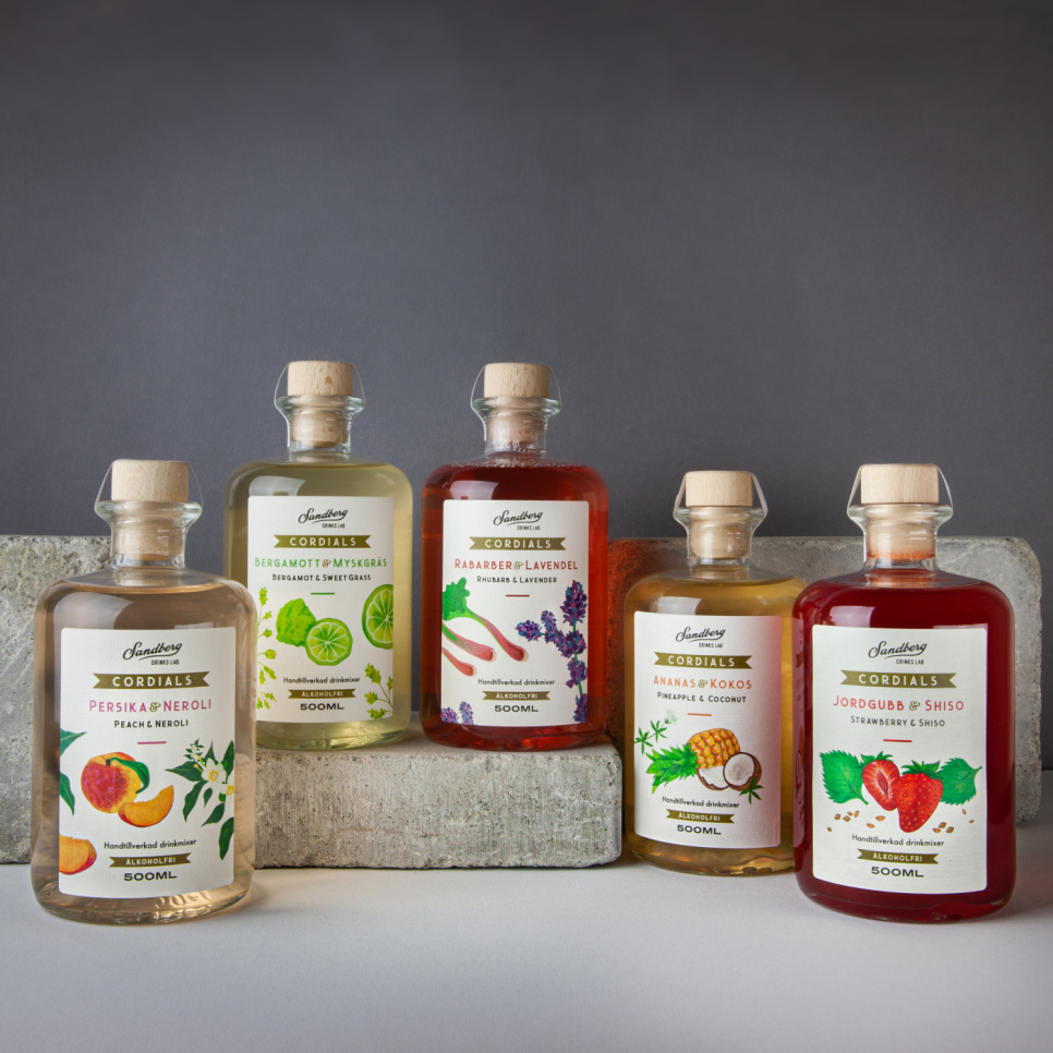 Cordials, Strawberry & Shiso - Sandberg Drinks Lab