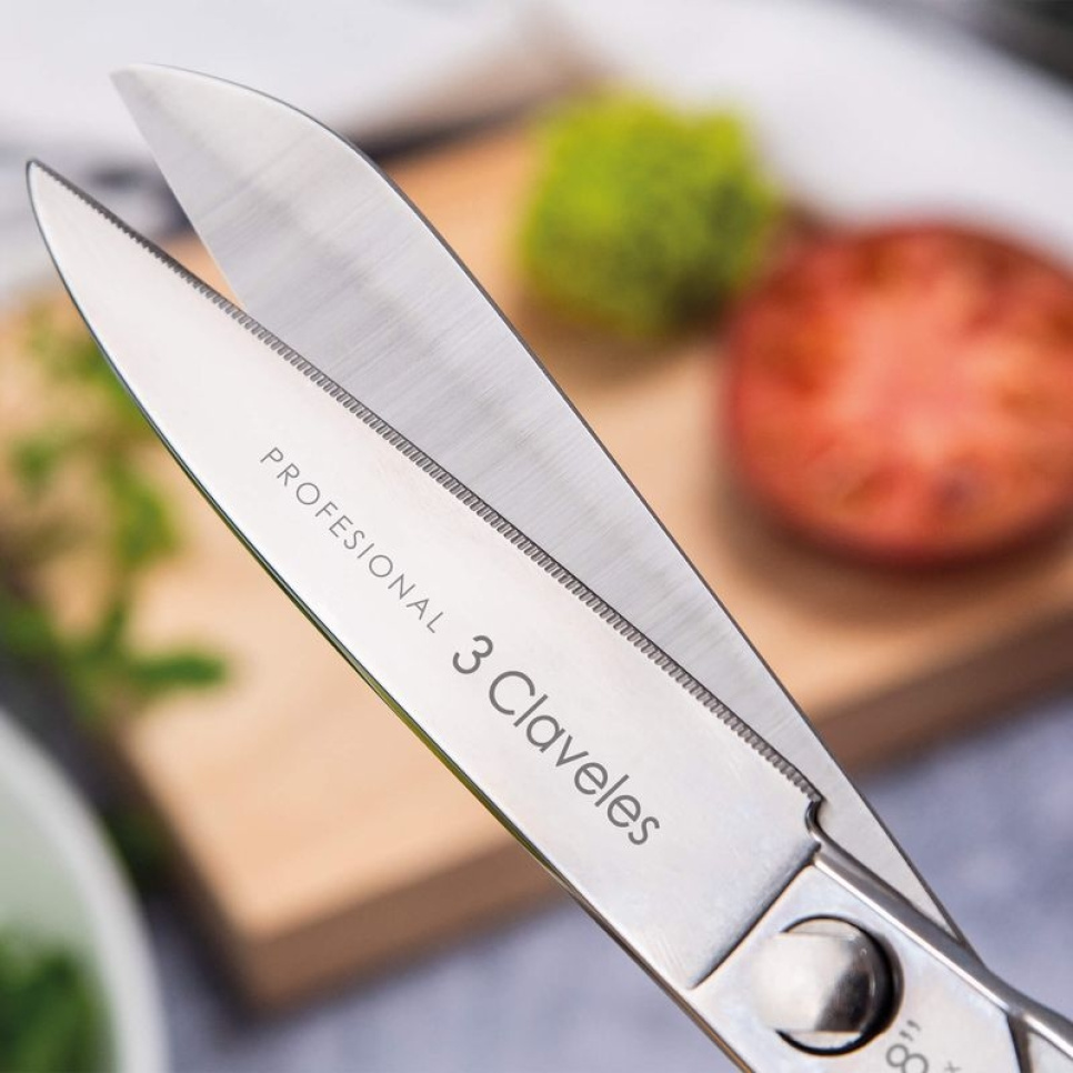 Kjøkkensaks i rustfritt stål, Professional - 3 Claveles - 20 cm