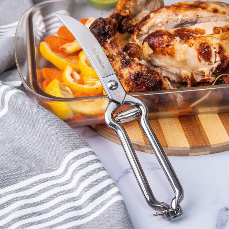 Fjørfesaks med fjær - 3 Claveles