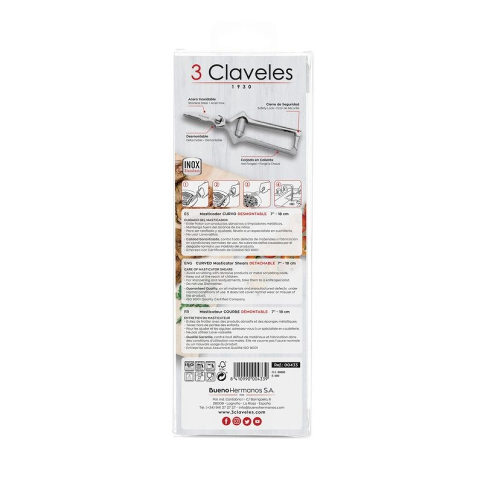 Avrundet biff-saks - 3 Claveles