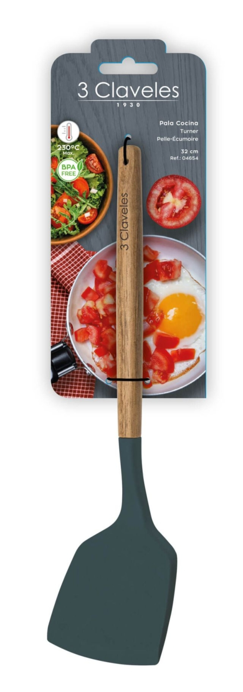 Stekespade, 32 cm - 3 Claveles