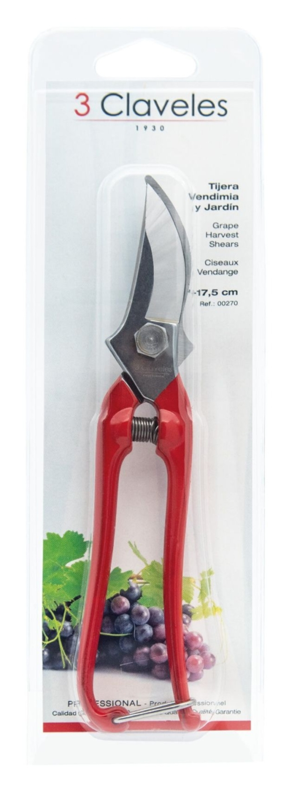 Druehøstsaks, 18 cm - 3 Claveles