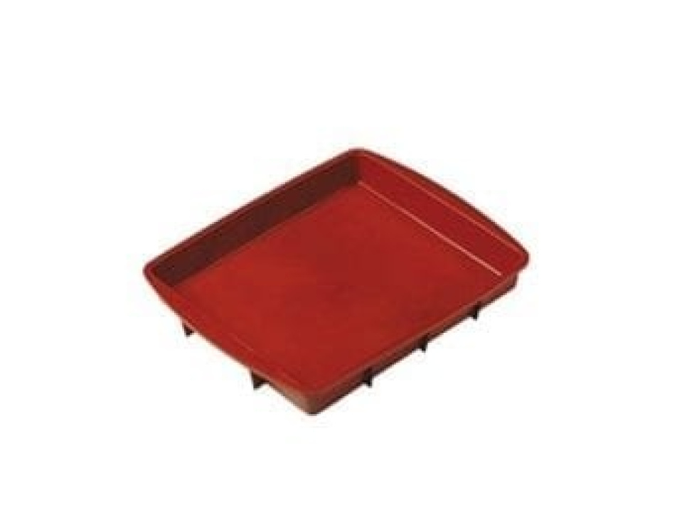 Firkantet form 28x24x4 cm, silikon, rød - Pavoni i gruppen Baking / Bakeformer / Silikonformer hos The Kitchen Lab (1827-13653)