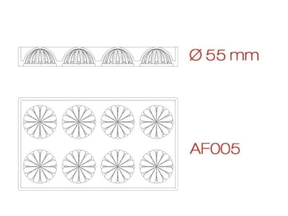 Silikonform, PavoDuo, kule AF005 - Pavoni Silikonform, PavoDuo, kule AF005 - Pavoni