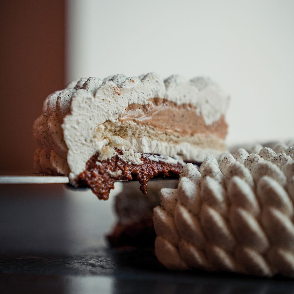 Kakeform i silikon 3D-kake, KE074, Facon Saint-Honoré, Ø18cm - Pavoni