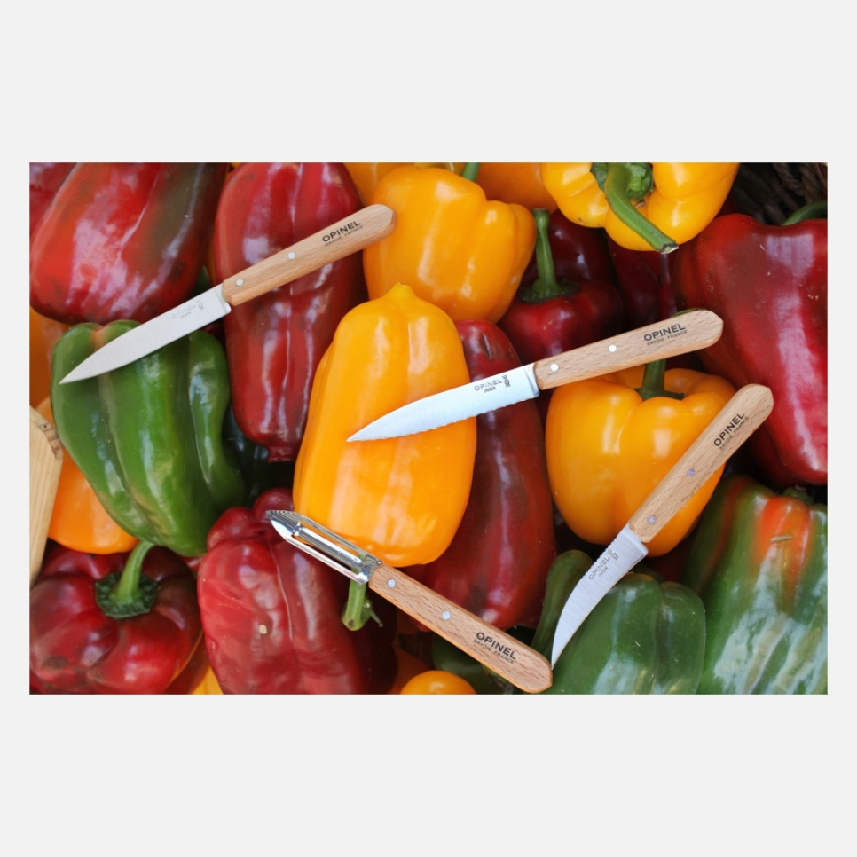Knivsett med fire deler, Nature, Essentials - Opinel Knivsett med fire deler, Nature, Essentials - Opinel