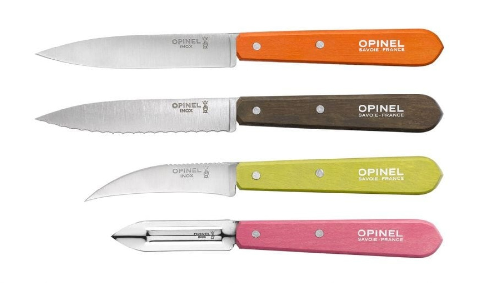 Knivsett i fire deler, 50-tallet, Essentials - Opinel i gruppen Matlaging / Kjøkkenkniver / Knivsett hos The Kitchen Lab (1861-22651)