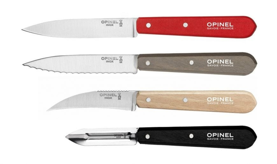 Knivsett i fire deler, Loft, Essentials - Opinel i gruppen Matlaging / Kjøkkenkniver / Knivsett hos The Kitchen Lab (1861-22652)