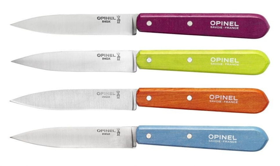 Knivsett i fire deler, Sweet Pop-farger - Opinel i gruppen Matlaging / Kjøkkenkniver / Knivsett hos The Kitchen Lab (1861-22656)