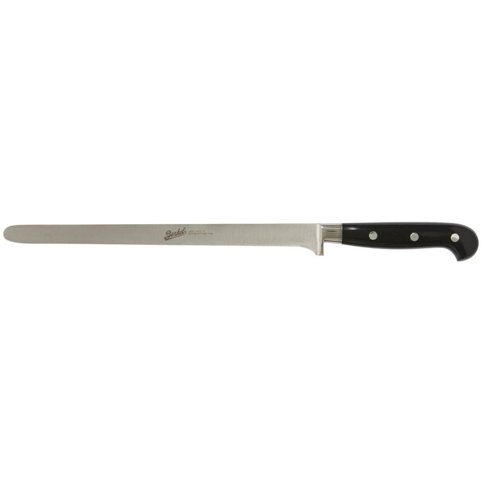 Skinkkniv, 26 cm, Adhoc Glossy Svart - Berkel i gruppen Matlaging / Kjøkkenkniver / Lakse- og skinkekniver hos The Kitchen Lab (1870-23934)