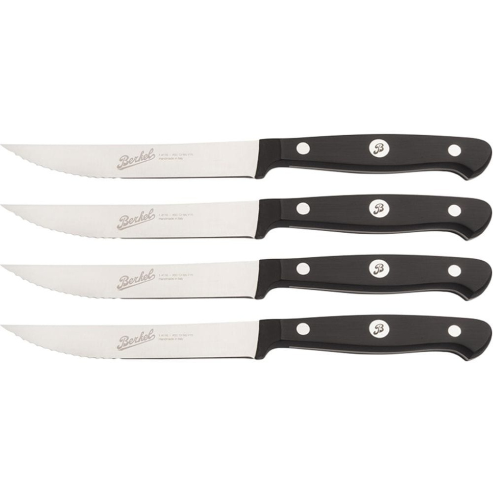 Tagget kjøttkniv 4 stk. Classic Black - Berkel i gruppen Matlaging / Kjøkkenkniver / Andre kniver hos The Kitchen Lab (1870-23936)