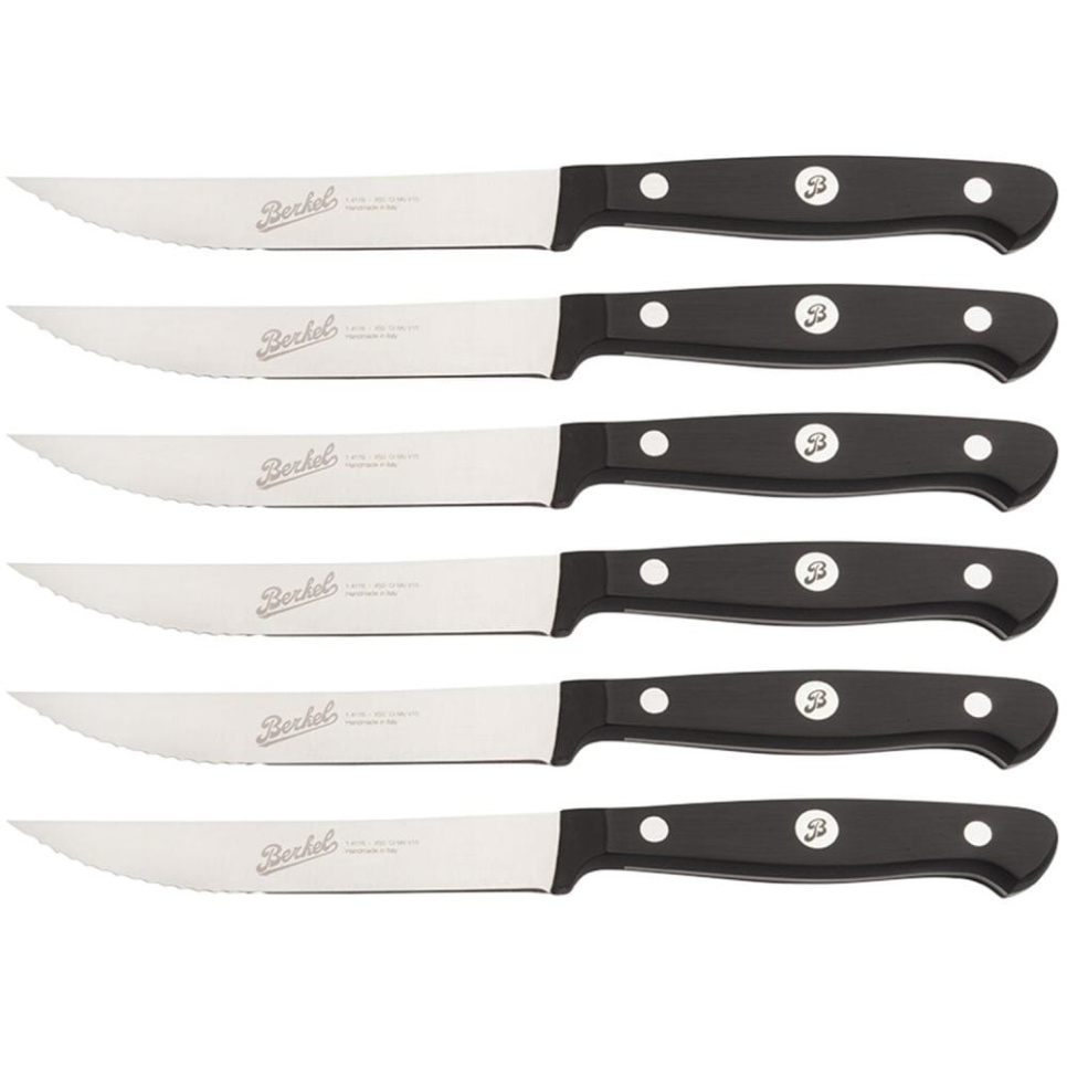 Tagget kjøttkniv 6 stk. Classic Black - Berkel i gruppen Matlaging / Kjøkkenkniver / Andre kniver hos The Kitchen Lab (1870-23937)