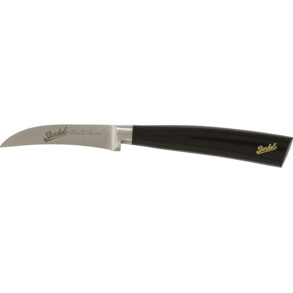 Buet skrellekniv, 7 cm, Elegance Glossy Black - Berkel i gruppen Matlaging / Kjøkkenkniver / Skjærekniver hos The Kitchen Lab (1870-23938)