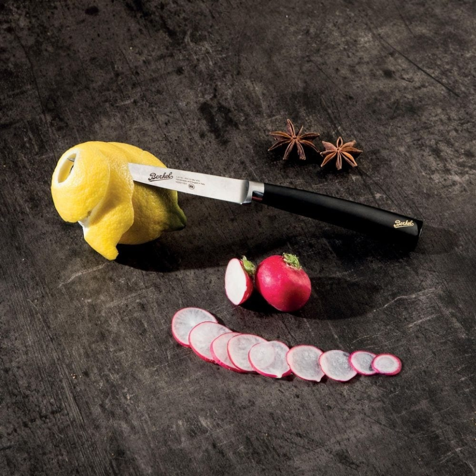 Utbeningskniv, 16 cm, Elegance Glossy Black - Berkel