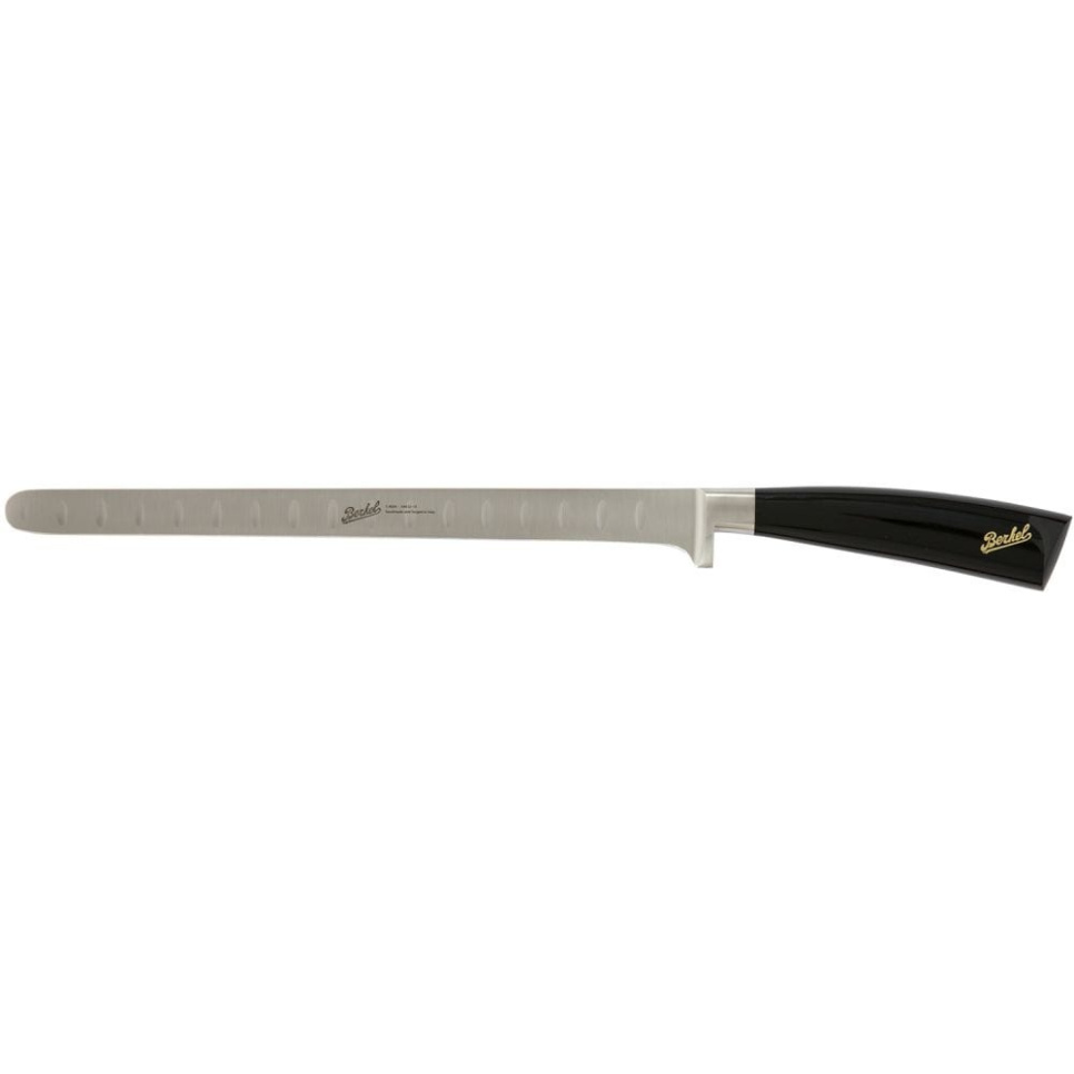Laksekniv, 26 cm, Elegance Glossy Black - Berkel i gruppen Matlaging / Kjøkkenkniver / Lakse- og skinkekniver hos The Kitchen Lab (1870-23952)