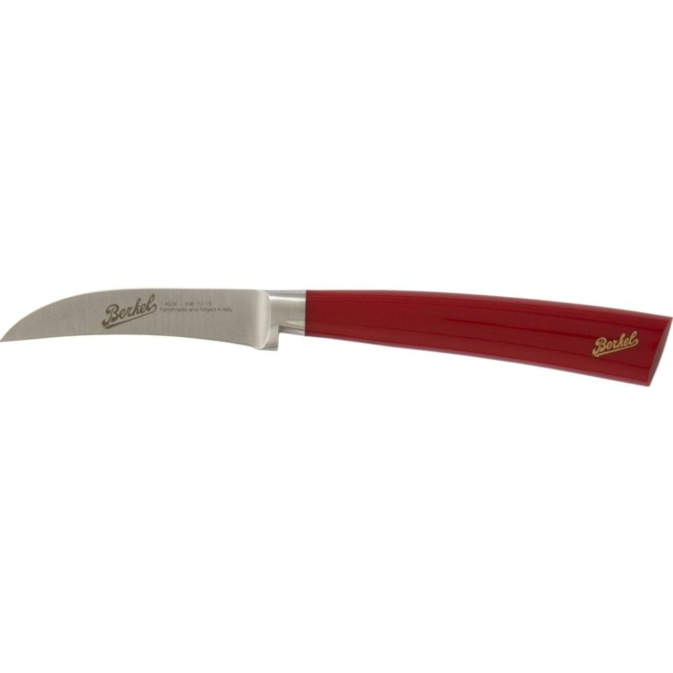 Buet skrellekniv, 7 cm, Elegance Red - Berkel i gruppen Matlaging / Kjøkkenkniver / Skjærekniver hos The Kitchen Lab (1870-23955)