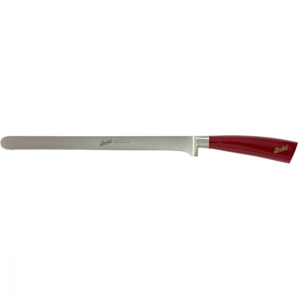 Skinkekniv, 26 cm, Elegance Red - Berkel i gruppen Matlaging / Kjøkkenkniver / Lakse- og skinkekniver hos The Kitchen Lab (1870-23967)
