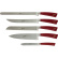 Knivsett i fem deler, Elegance Red - Berkel