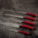 Knivsett i fem deler, Elegance Red - Berkel