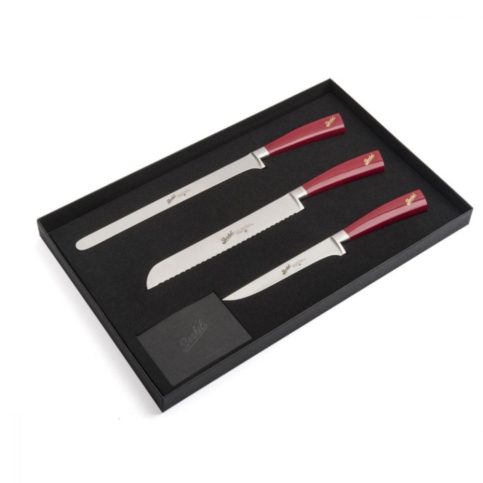 Skinkesett i tre deler, Elegance Red - Berkel