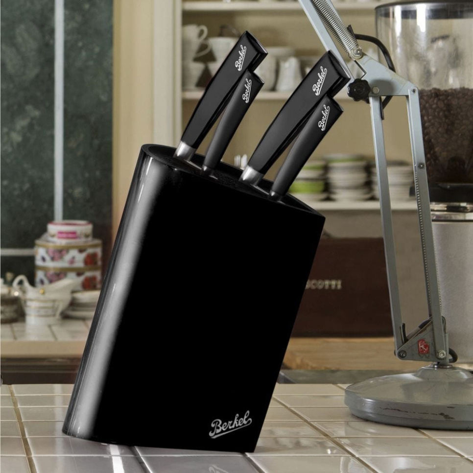 Svart knivblokk - Berkel