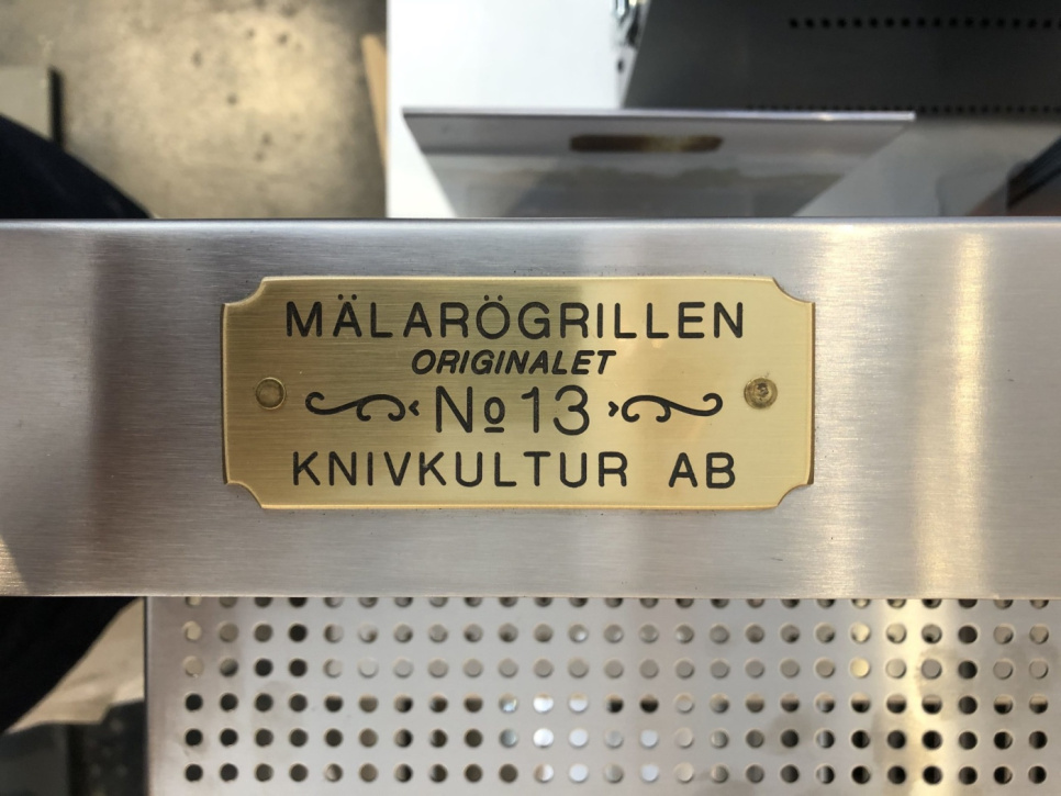 Kullgrill, rustfritt stål - Mälarögrillen