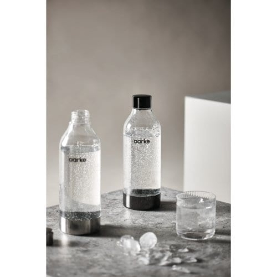 Vannflaske, PET, børstet stål - Aarke Vannflaske, PET, børstet stål - Aarke