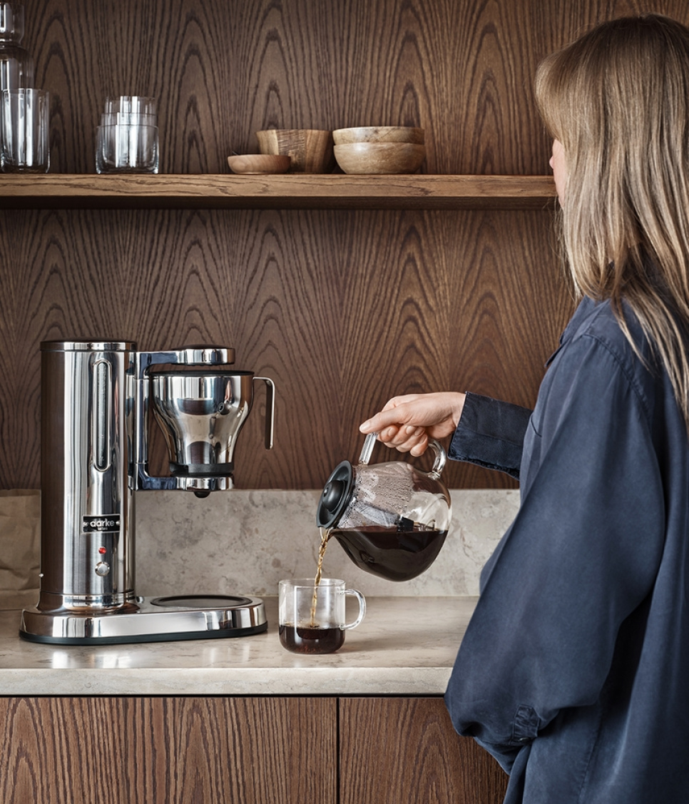 Kaffetrakter i rustfritt stål - Aarke