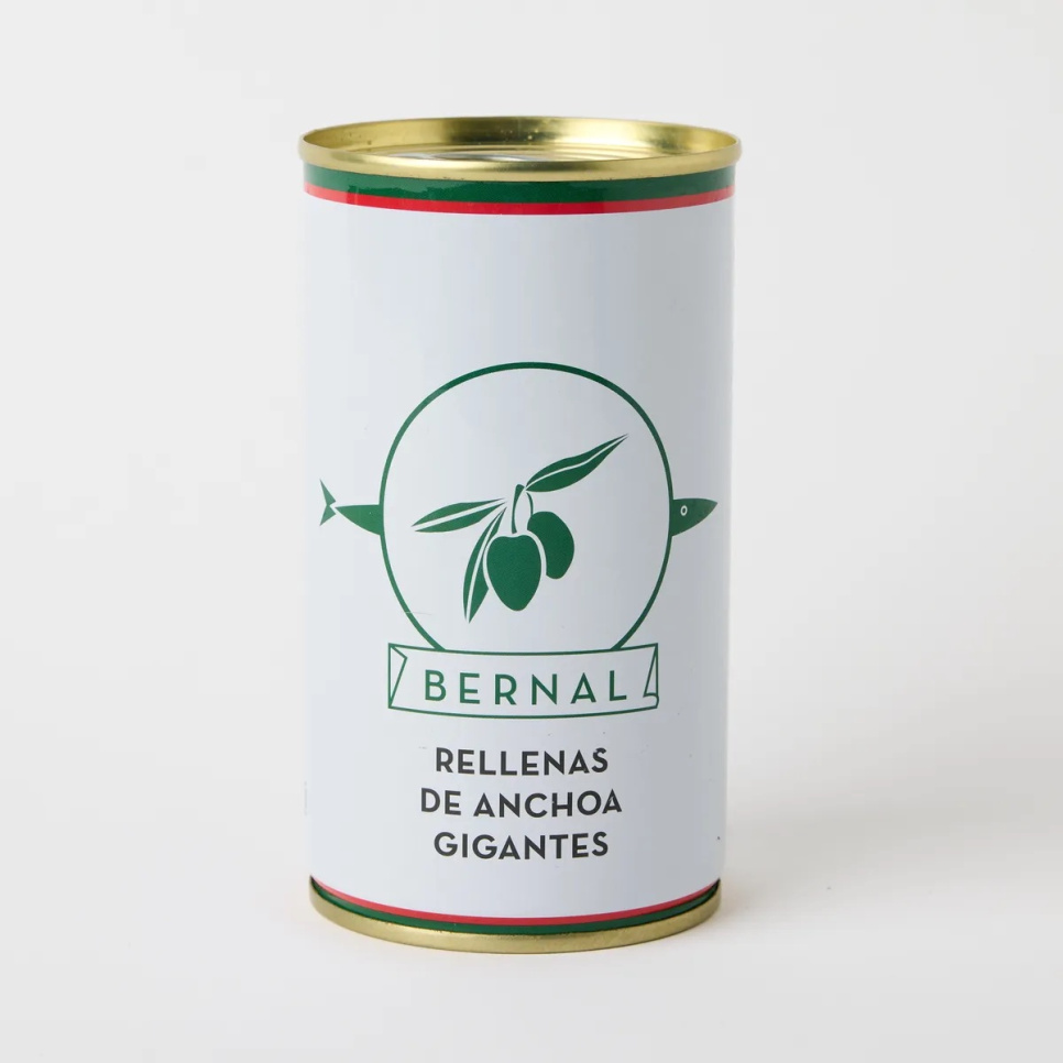 Manzanillaoliven fylt med Ansjos, 150 g - Bernal i gruppen Matlaging / Kolonial hos The Kitchen Lab (1971-35966)