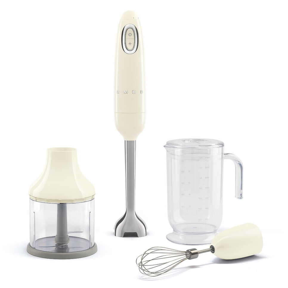 Stavmikser med tilbehørssett, Creme - Smeg i gruppen Kjøkkenapparater. / Bland og Hakk / Stavmiksere hos The Kitchen Lab (1984-24906)