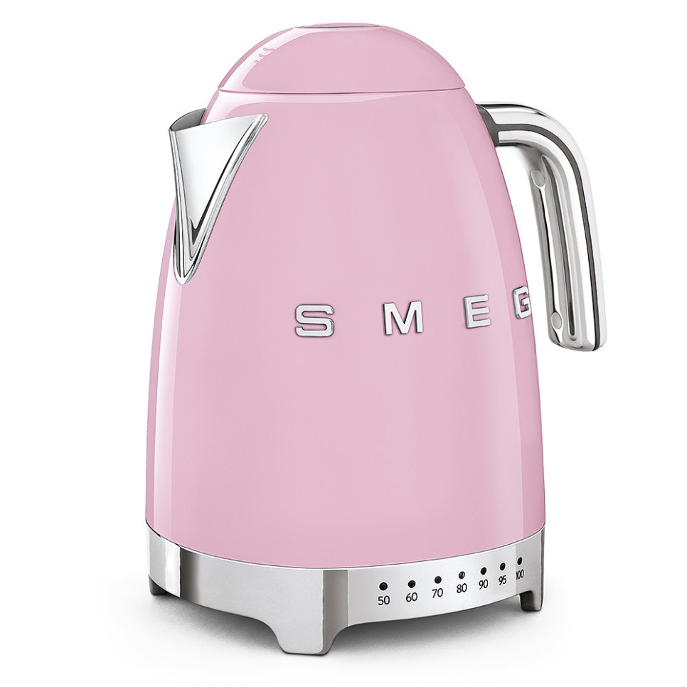 Vannkoker med temperaturinnstilling, Rosa - Smeg