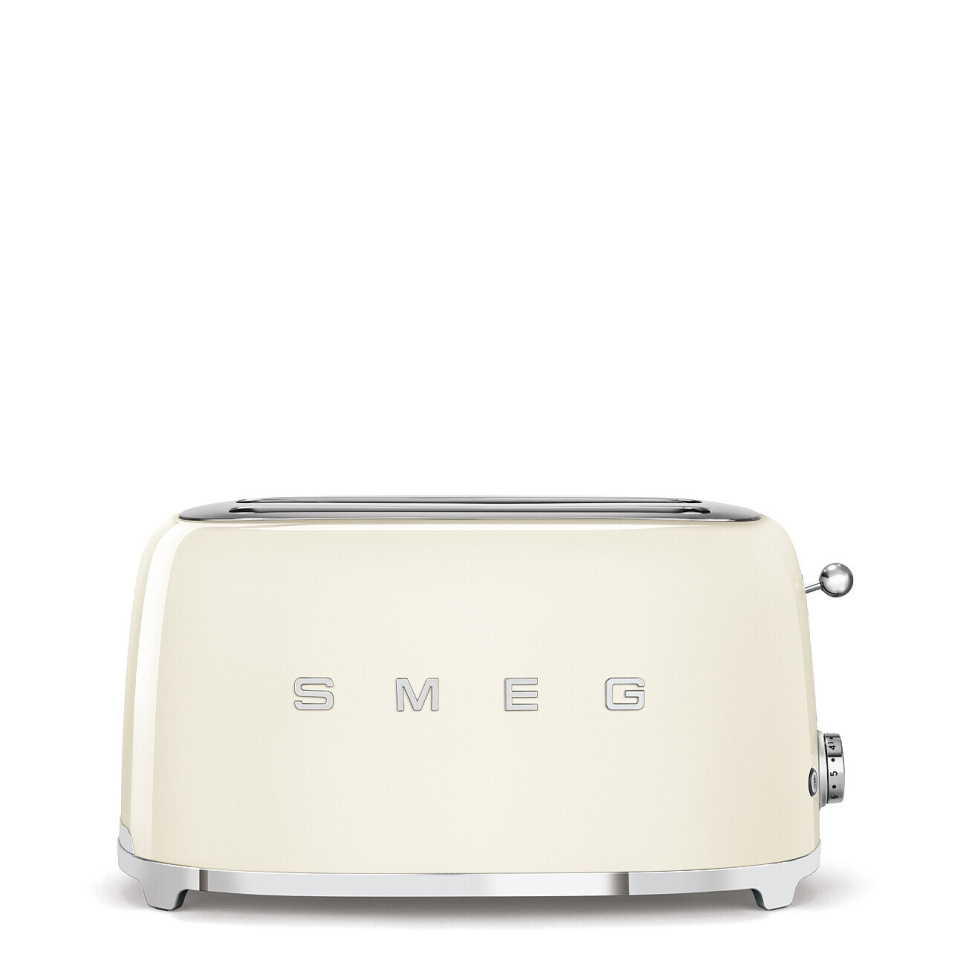 Brødrister, 4 plater, Lange rom, Creme - Smeg i gruppen Kjøkkenapparater. / Varme & Koke / Brødrister hos The Kitchen Lab (1984-25000)
