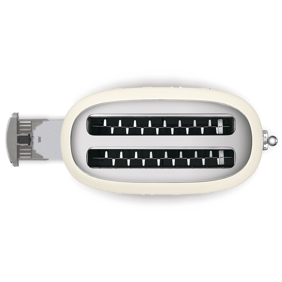 Brødrister, 4 plater, Lange rom, Creme - Smeg