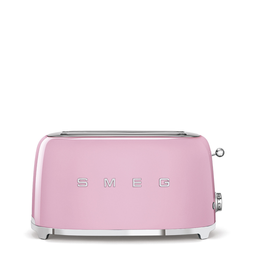Brødrister, 4 plater, Lange rom, Rosa - Smeg i gruppen Kjøkkenapparater. / Varme & Koke / Brødrister hos The Kitchen Lab (1984-25006)