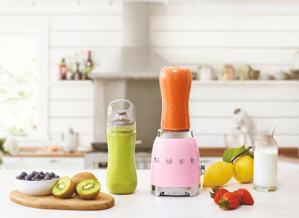 Personlig blender / mini-mikser, Rosa - Smeg