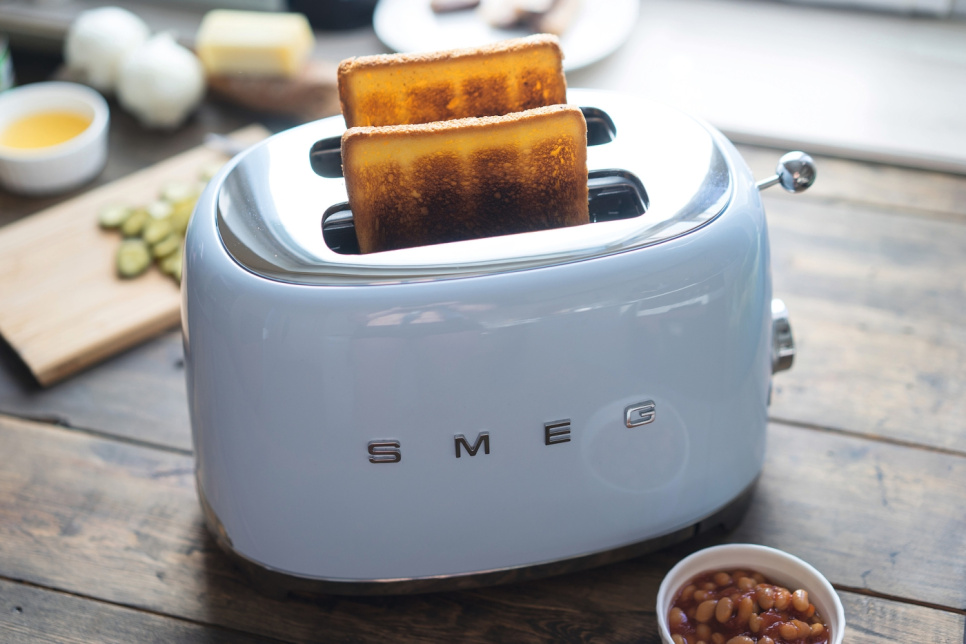 Brødrister, 2 plater, Pastellblå - Smeg