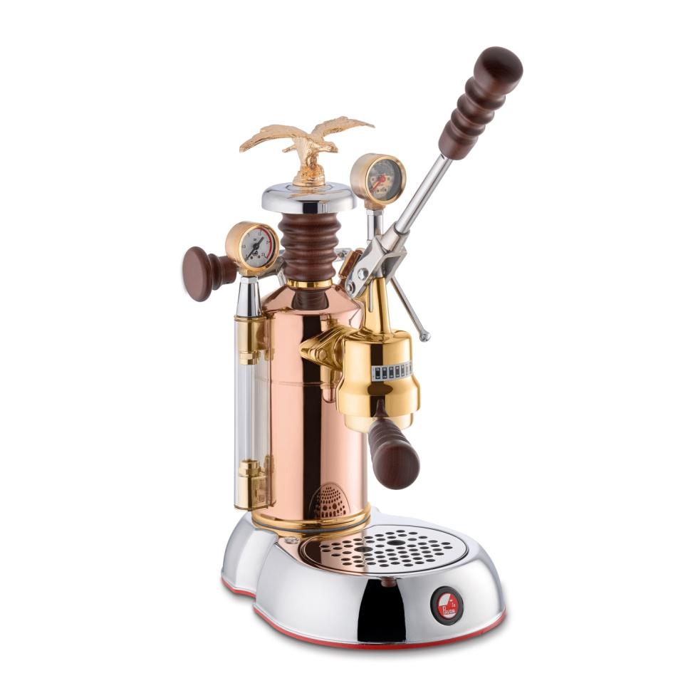Retro manuell espressomaskin, Esperto Edotto, rosa gull - La Pavoni i gruppen Te og kaffe / Brygg kaffe / Espressomaskin hos The Kitchen Lab (1984-31506)