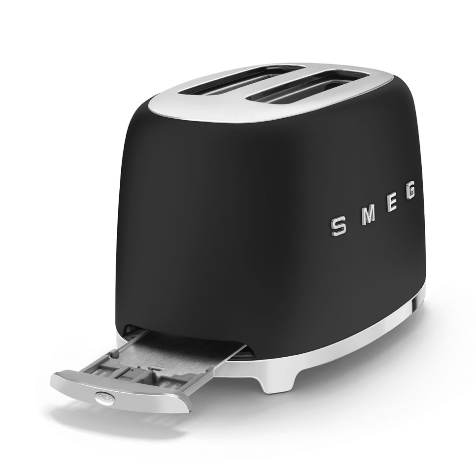 Brødrister, 2 plater, Matt svart - Smeg Brødrister, 2 plater, Matt svart - Smeg