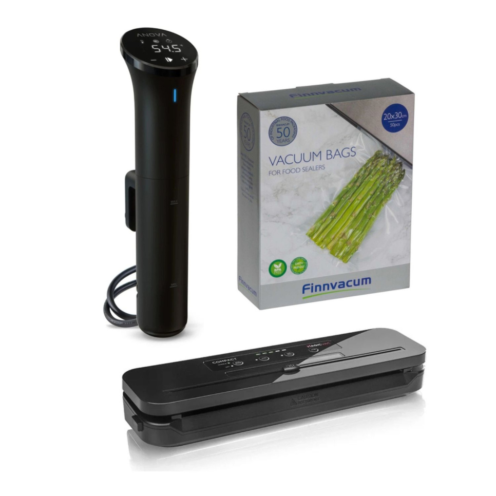 Sous Vide Pakke, Anova Nano 2.0 / Magic Vac Compact - Anova i gruppen Matlaging / Sous vide / Zip-poser og vakuumposer hos The Kitchen Lab (2075-36664)