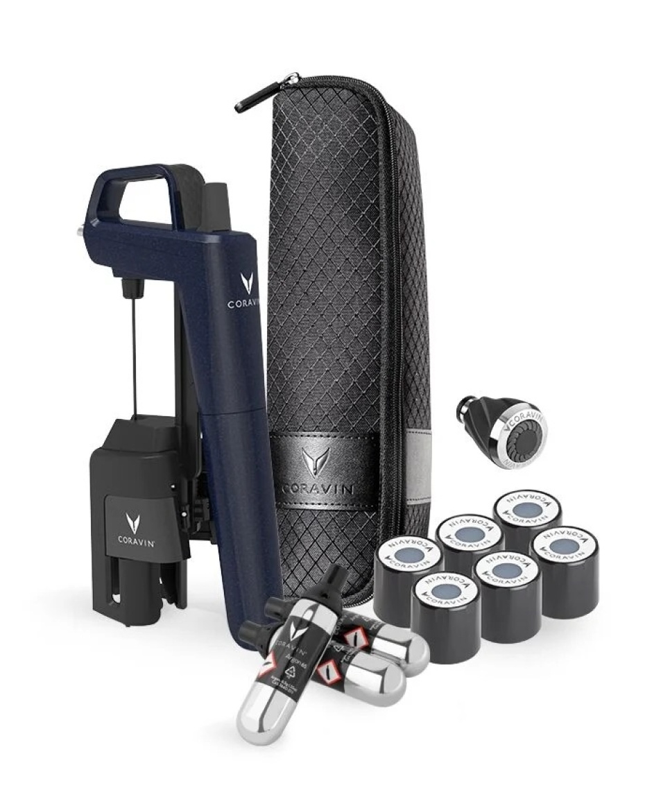 Model timeless six+, Ocean Blue, Limited Edition - Coravin i gruppen Bar og Vin / Tilbehør til vin / Coravin hos The Kitchen Lab (2076-36517)