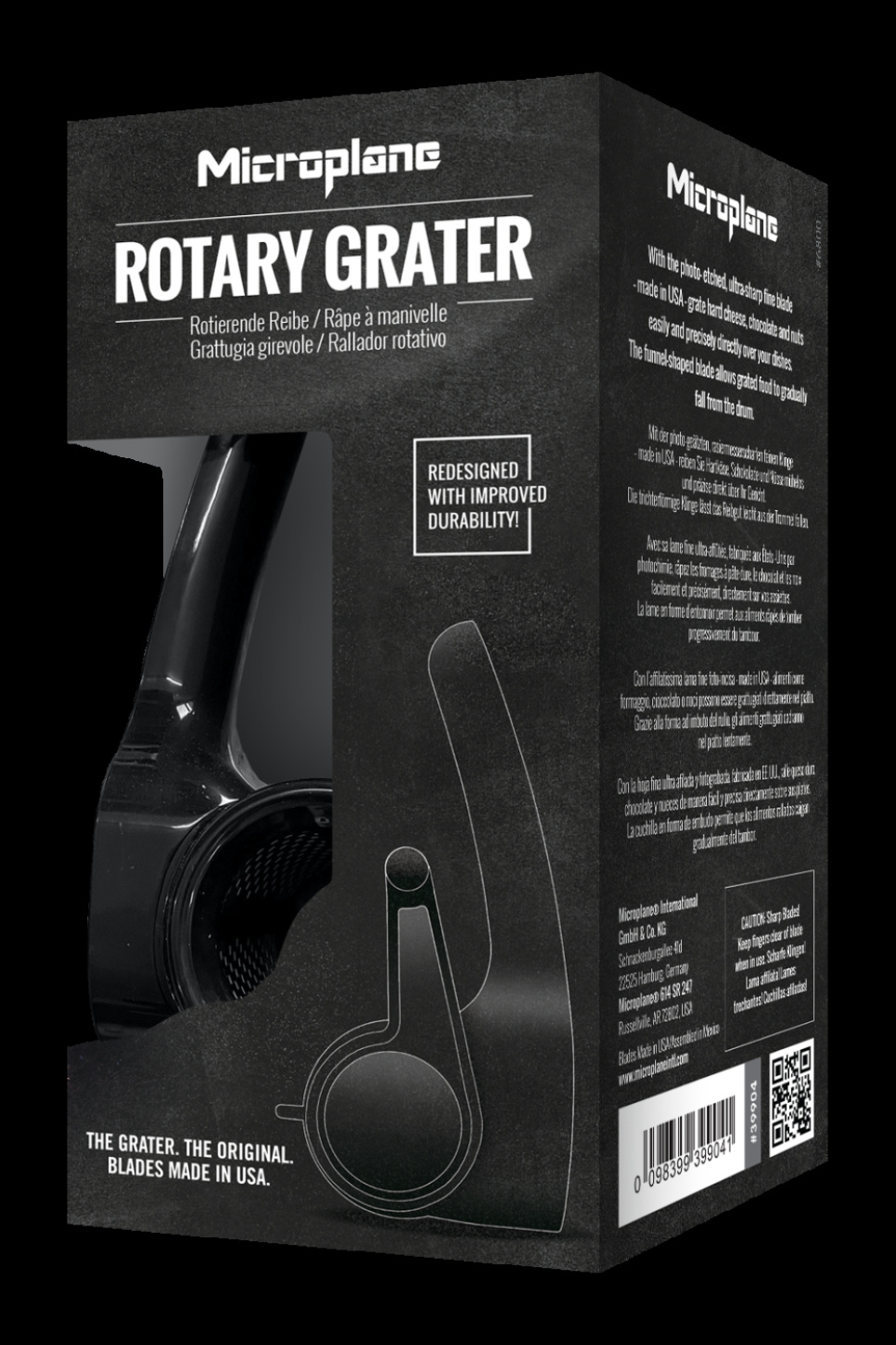 Roterende ostehøvel, parmesanhøvel - Microplane